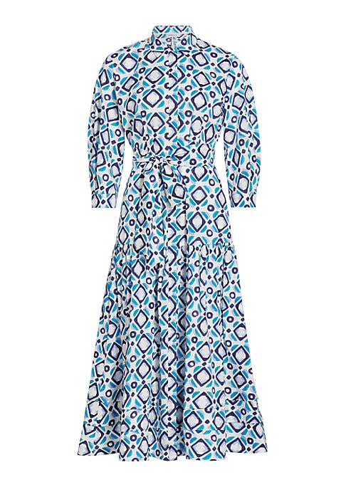 Painterly Print Maxi Dress