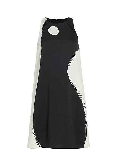 Chic Abstract A-Line Dress