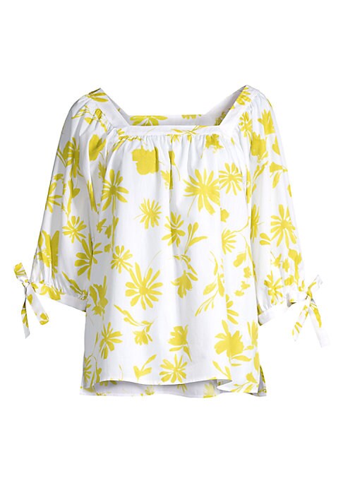 Floral Tie Blouse