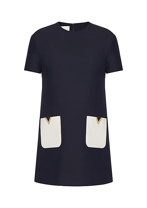 Chic Wool-Silk Mini Dress