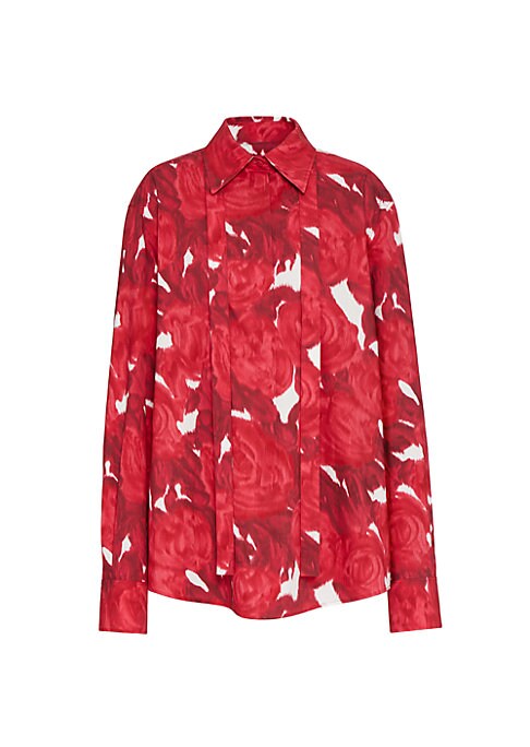 Chic Scarf Detail Shirt