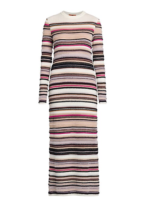 Cozy Stripe Maxi Dress
