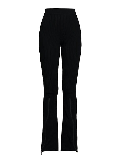 Convertible Ribbed Knit Trousers