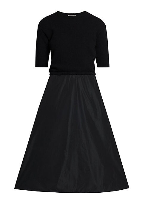 Textured Elegance Midi-Dress
