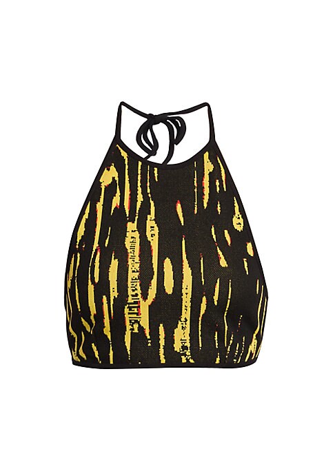 Exotic Stripe Halter Top