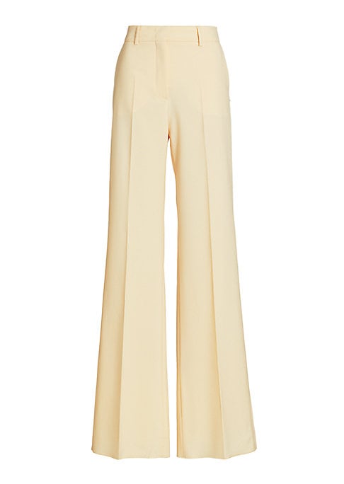 Chic Wide-leg Wool Pants