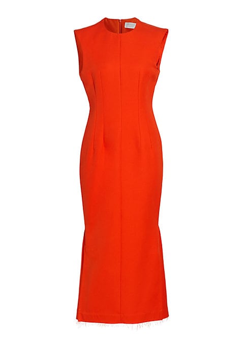 Fringe Hem Cotton Dress