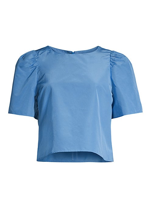 Cropped Puff Sleeve Top