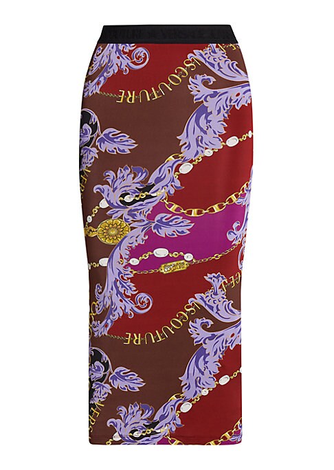 Chic Chain-Print Skirt