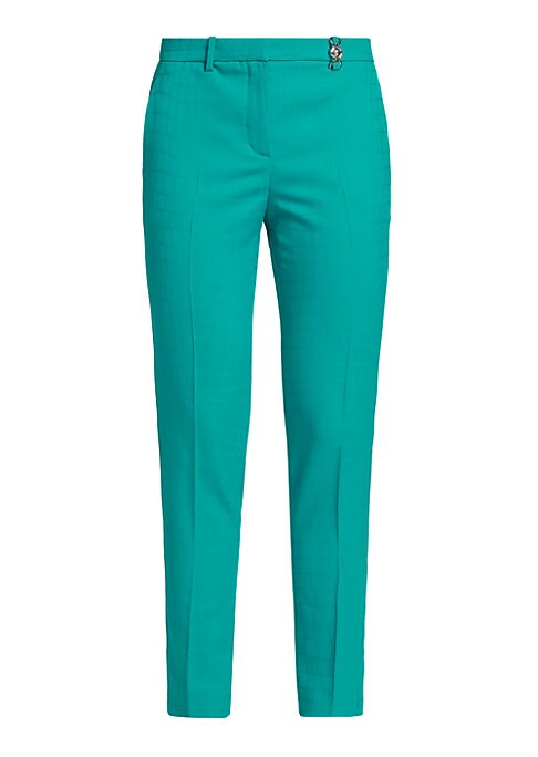 Crocodile Luxe Wool Pants