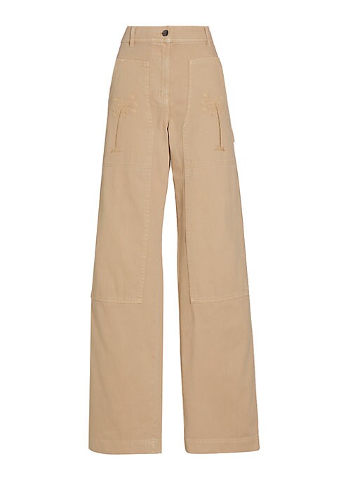 Embroidered Utility Pants