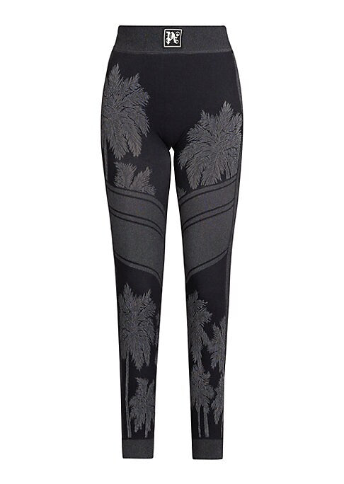 Leaf Knit Ski Leggings