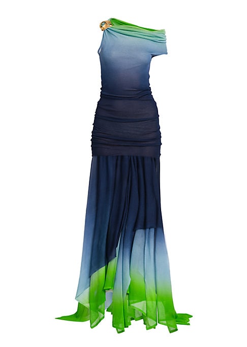 Draped Sunset Maxi Dress