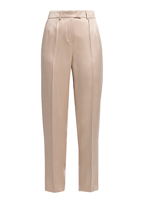 Satin Tapered Slim Pants