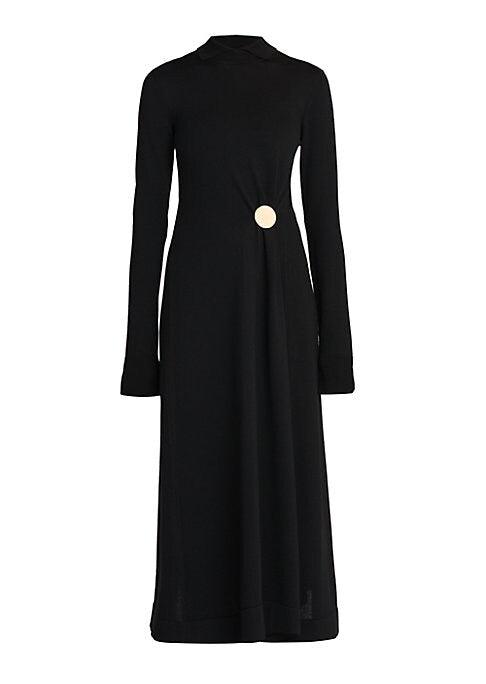 Cozy Asymmetric Wool Dress