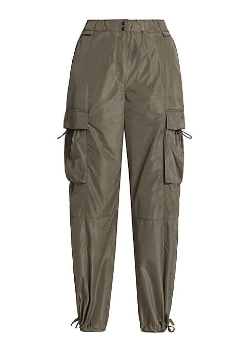 Tapered Taffeta Trousers