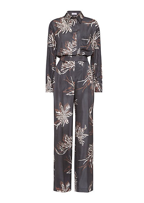 Floral Silk Jumpsuit Luxe
