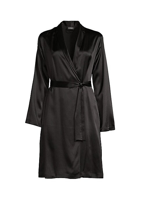 Elegant Silk Wrap Robe