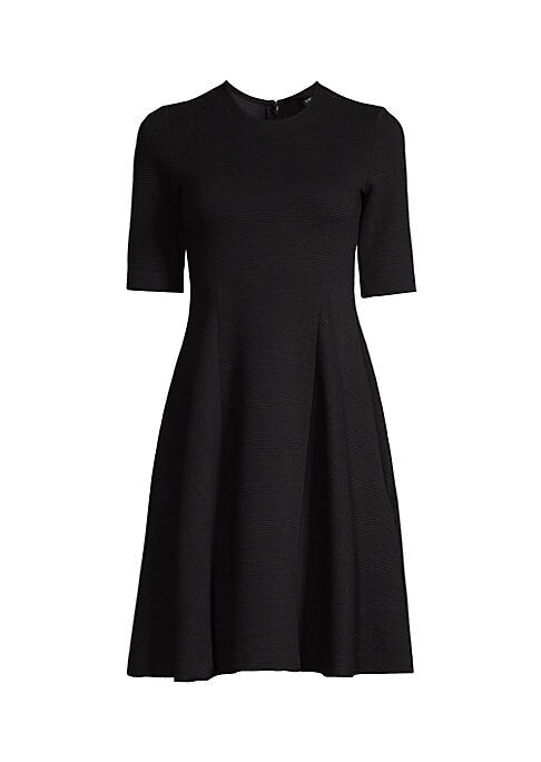 Ribbed Flare Mini Dress