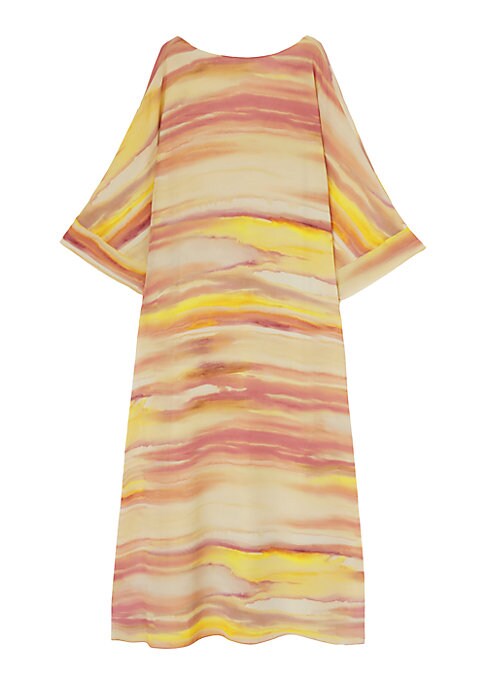 Striped Silk Elegance Dress