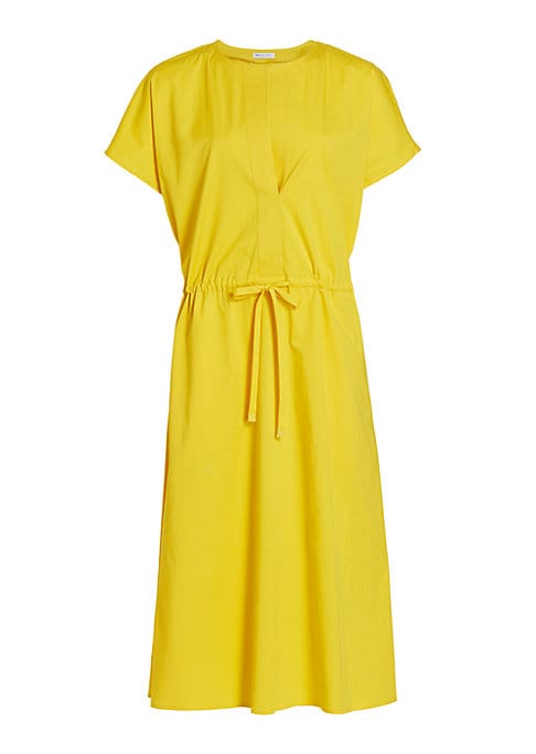 Chic Contrast Midi Dress
