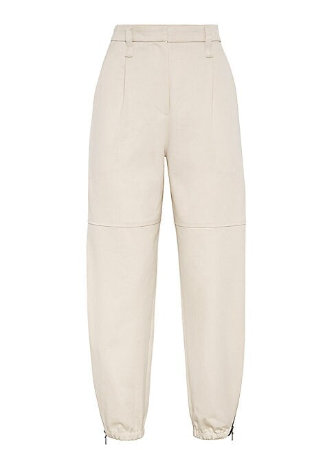 Chic Utility Denim Trousers
