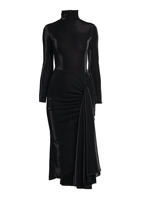 Dramatic Draped Elegance
