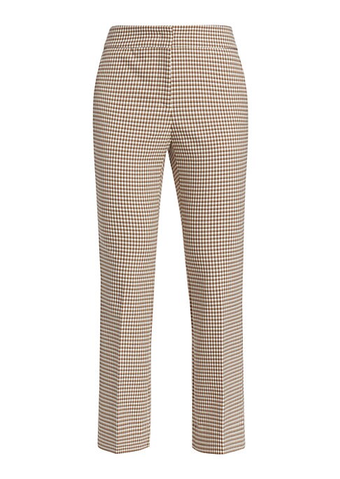 Chic Check Flare Trousers