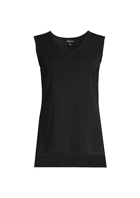 V-Neck Ribbed Top