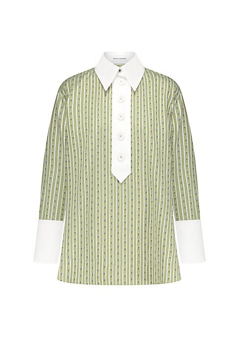 Floral Jacquard Chic Shirt
