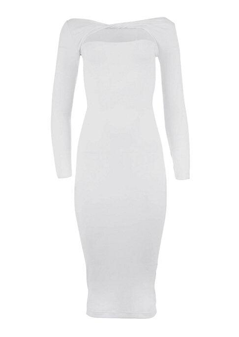 Chic Midi Peek Dress