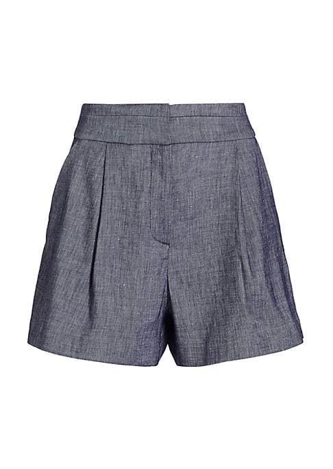 Playful Luxe High-Waisted Shorts