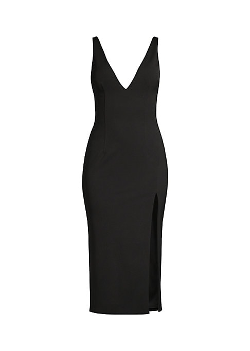 Sculpted Luxe Midi Dress