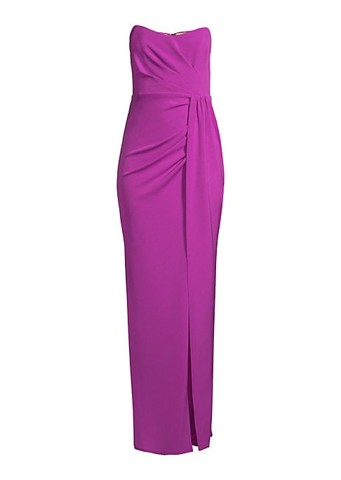 Elegant Strapless Column Gown