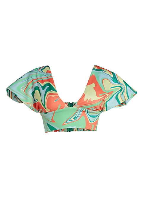 Vibrant Asymmetrical Crop Top