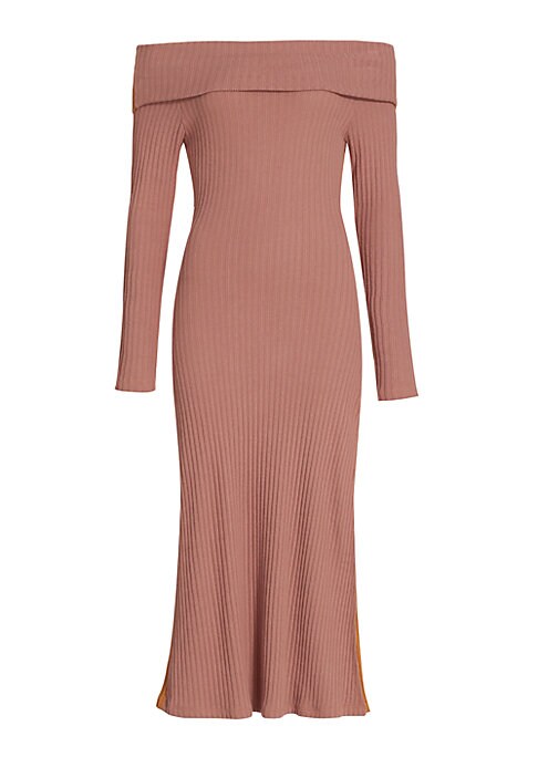 Chic Ribbed Midi Dress