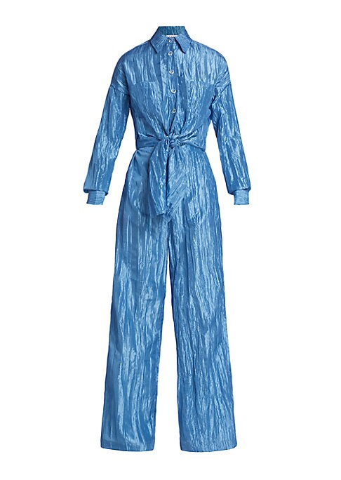 Chic Crinkle Wide-Leg Jumpsuit