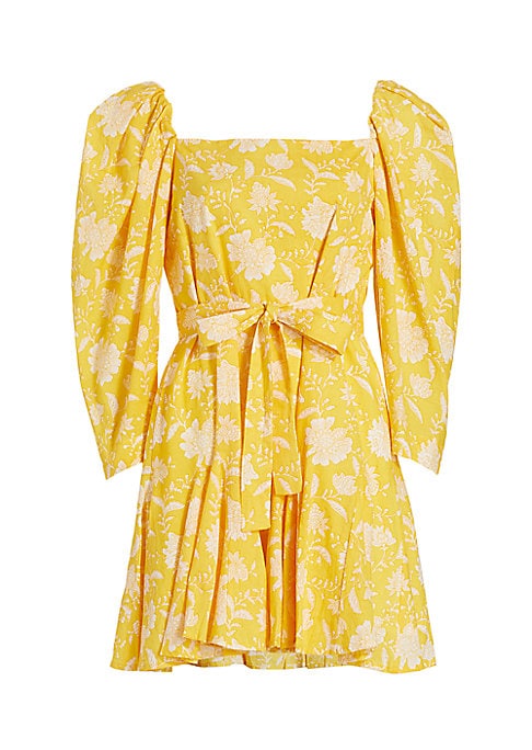 Floral Puff-Sleeve Dress