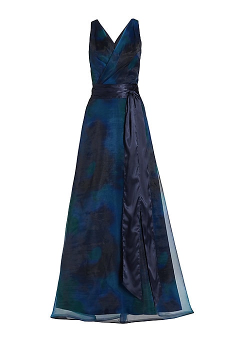 Chic Abstract V-Gown