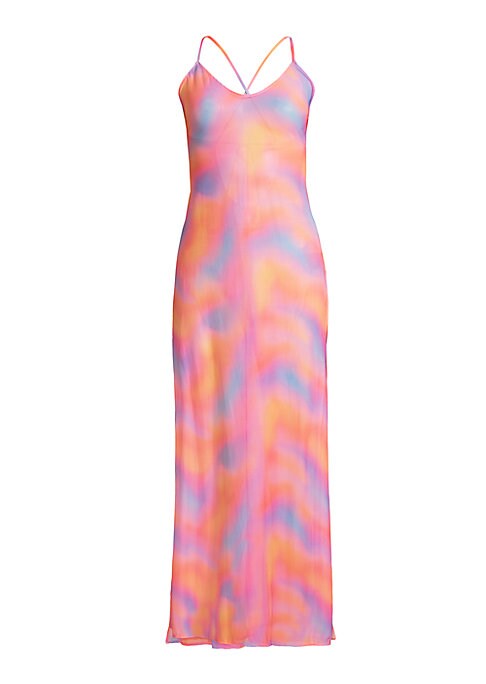 Tie-Dye Strappy Maxi Dress