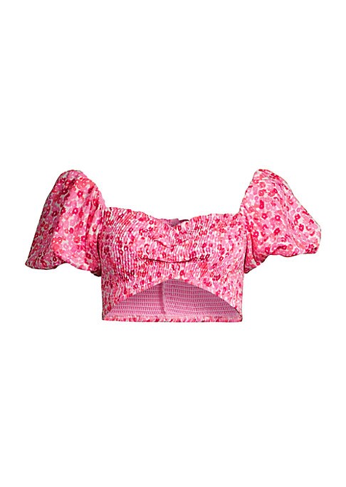 Floral Puff Sleeve Top