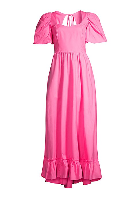Puff-Sleeve Breezy Dress
