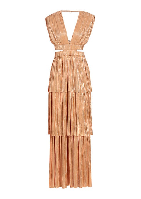 V-Neck Tiered Elegance Dress