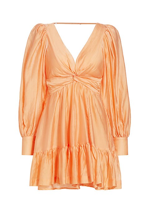 V-Neck Bow Back Dress