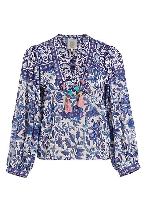 Tassel V-Neck Blouse