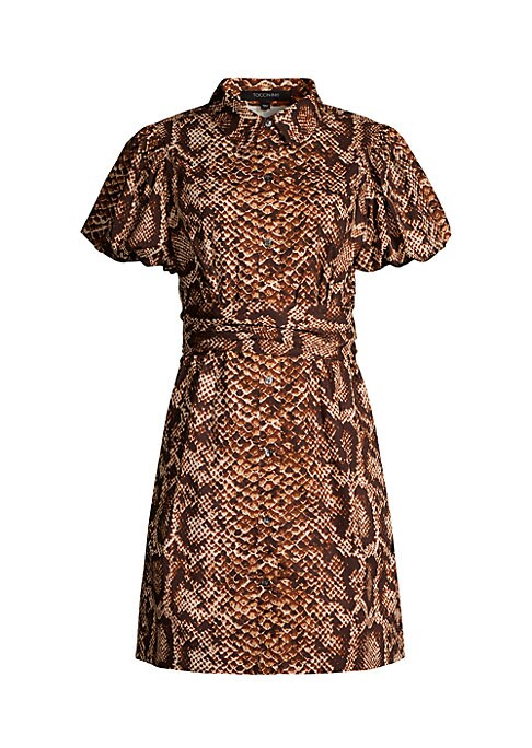 Snakeskin Puff Dress