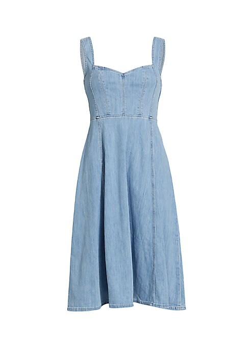 Sweetheart Denim Midi Dress