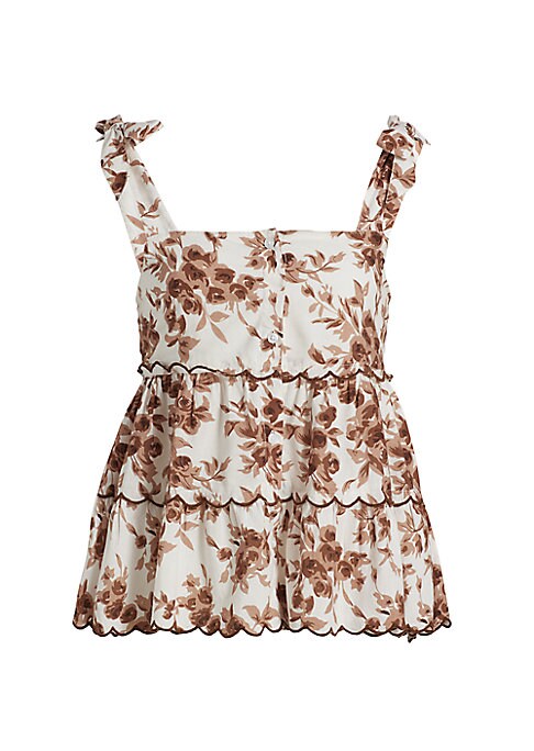 Floral Scallop Tier Top