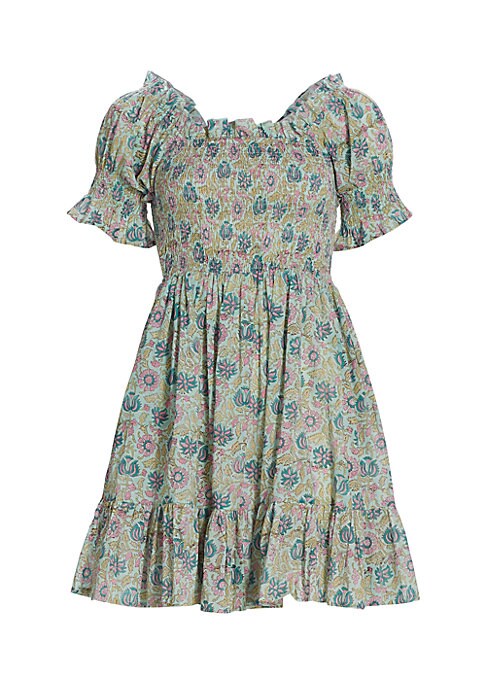 Floral Puff Sleeve Mini Dress