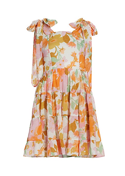 Floral Tiered Mini Dress